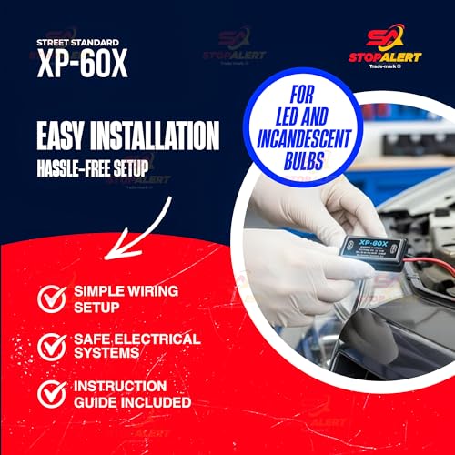 NEW XP 60X +60 Brake Flasher Universal Stop bulbs & Tail Light Relay Pre-programmed pattern (rapid flash, low flash & steady) LEDs & OTHERS for Cars, Trucks, Motorcycles - 5A 60W