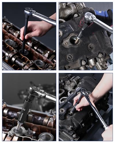 WORKPRO 6-Piece 3/8" Drive Magnetic Spark Plug Socket Set 12-Point, Includes 9/16", 5/8", 13/16", 14mm Sockets with 4", 6", 11" Extensions for Automotive Repair - size: 6PC(14MM,5/8",9/16",13/16")