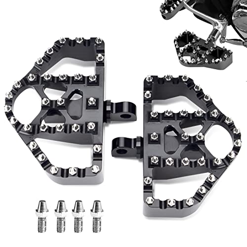 Goldfire MX Style Foot Peg Front Rear Pegs Footrests Boards MINI Floorboards Highway Pegs Fit For Motorcycle Harley Electra Glide Softail Dyna Chopper Sportster 883 (Black) - color: Black Style MINI Floorboards Highway Pegs