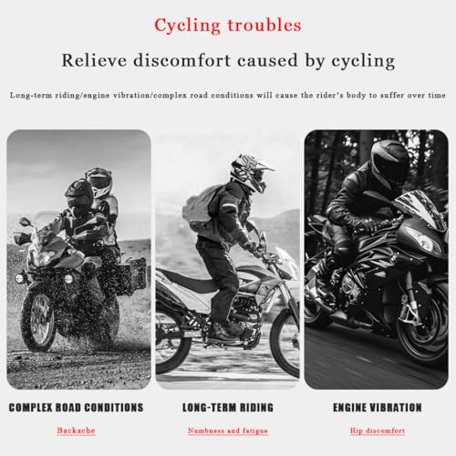 Motorcycle Seat Cushion for Kawasaki KLR 650 1987-2024, Anti-Vibration & Breathable Pressure Relief Seat Pad Comfortable Motorbike Seat Cushion Long Ride Relief