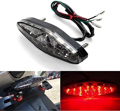 CICMOD Motorcycle Led Brake Running Tail Light 12V Universal for Quad ATV Dirt Bike Custom Chopper