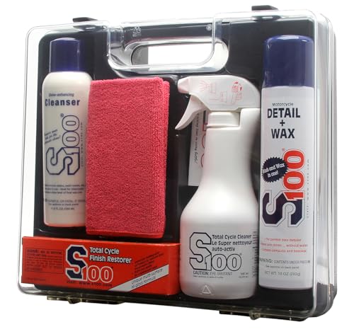 S100 12000C-03 Motorcycle Detailing Kit - 37.66 oz., 3-Pack - size: 3-Pack