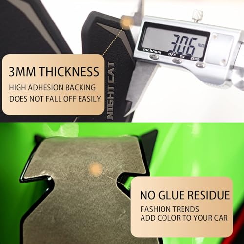 NIGHT CAT Gas Tank Protectors,Compatible with N650 650,Motorcycle Tank Side Traction Pad,Fuel Tank Anti-Skid Protection Stickers(650 Green Tank pad) - color: 650 Green Tank Pad