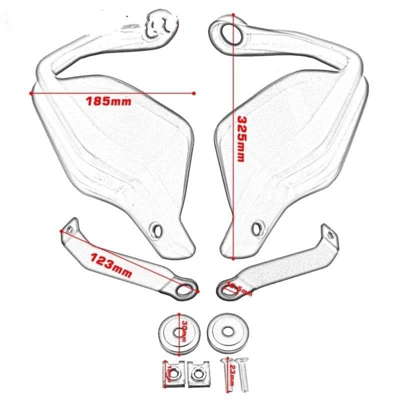 for Loncin for Voge for SR250GT for SR3 for SR4MAX 2022-2026 Motorcycle Handguard Shield Brake Clutch Levers Protector Motorbike Handguards