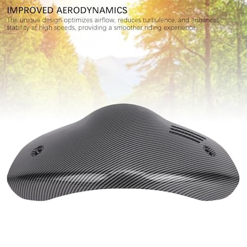Motorcycle Windscreen Extension Adjustable Spoiler Clip On Windscreen Visor Windproof Front Flyscreen Replacement For GTS GTV 300 2024 (Carbon Fiber Style) - color: Carbon Fiber Style