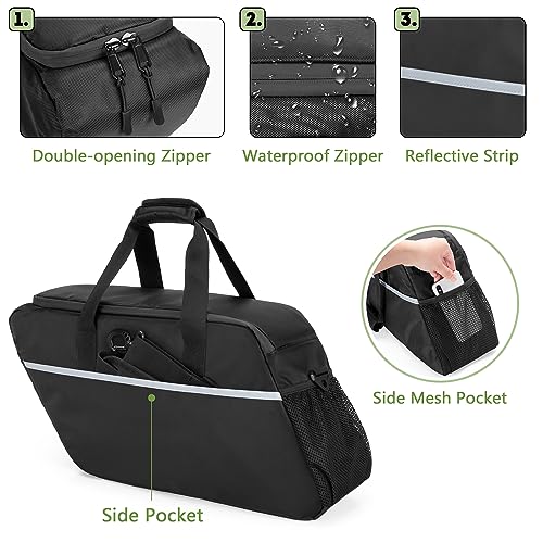 HODRANT Motorcycle Saddlebag Cooler, Leakproof Side Bag Liner Compatible With Harley Davidson 1993-2022 Touring Hard Saddlebag, Waterproof Insert Organizer, 1 Bag