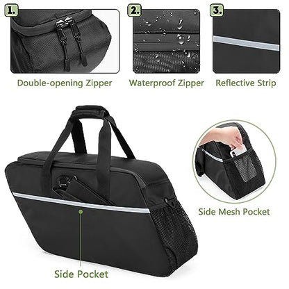 HODRANT Motorcycle Saddlebag Cooler, Leakproof Side Bag Liner Compatible With Harley Davidson 1993-2022 Touring Hard Saddlebag, Waterproof Insert Organizer, 1 Bag