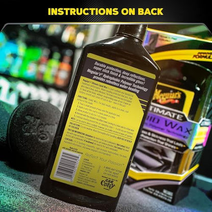 Meguiar's G210516EU Ultimate Liquid Wax 473ml, Incredible Gloss & Slickness That Lasts - style: Liquid Wax (new formula)