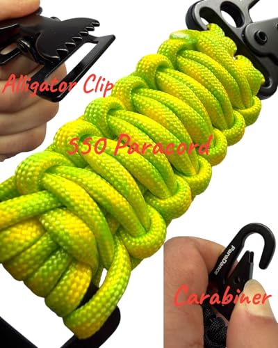 2-Pack Heavy Duty Metal Glove Clips: Stop Losing Your Gloves! - Rugged Tactical Work Glove Strap Holder for Duty Belt, Police, Construction & Outdoor Utility - color: Yellow-green Camo * 2；2pcs