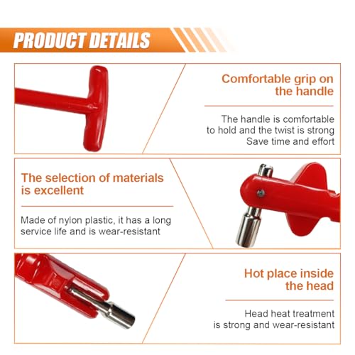 Car Tire Valve Stem Puller/Installer Tool with T Handle - No Scratch Car Valve Stem Remover Extender Adapter Replacement - Universal Car Tire Valve Stem Removal and Installation Repair Tool (Red) - color: Red