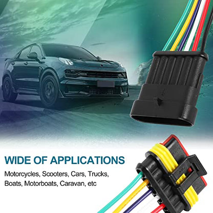 G 6 Pin Way Electrical Wire Connector Male Female Plug Socket Quick Disconnect Waterproof Plug Play for Car Truck Motorcycle Marine Boat - size: 6 PIN