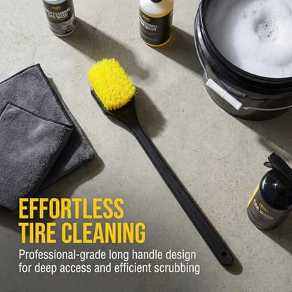 Alipis Ergonomic Grip Car Brush Kit Long Handle Tire Brush Motorcycle Chain Cleaning Tool