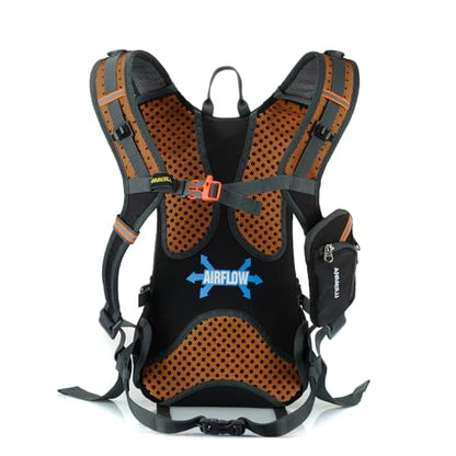 Outdoor Cycling Backpack, 18L, Black - color: grey, size: Backpack Only