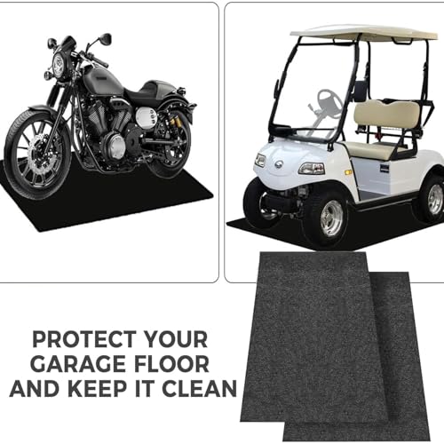 Oil Spill Mat, Garage Floor Mat for Under Car, Absorbent Oil Pad Waterproof Backing Protects Floor - size: 8'2"*19'7"