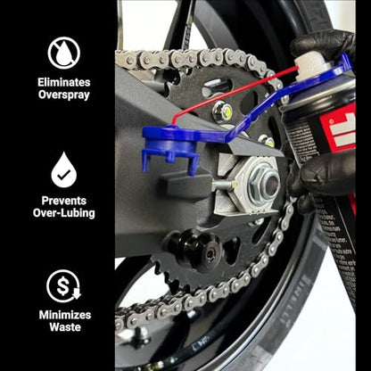 Oinker Motorcycle Chain Lube Applicator | Mess-Free Chain Wax, Chain Cleaner Attachment | for 530 Chain Size - size: 530 Chain