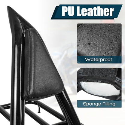 Detachable Passenger Backrest Sissy Bar with Luggage Rack Compatible with for 1998-2018 Yamaha Vstar 400 650 Dragstar 400 650 Classic Rear Sissy Bar Backrest - size: 1998-2018 Classic