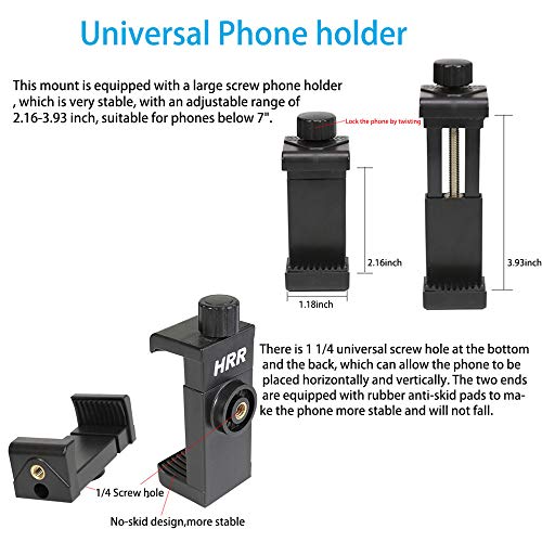 Helmet Chin Mount for Mobile Phone and GoPro, Motorcycle Strap Holder for iPhone Samsung,Compatible with GoPro Hero 9,8,7,6,5,4/3, Insta360 One R, AKASO,DJI OSMO,Etc and Most Action Cameras