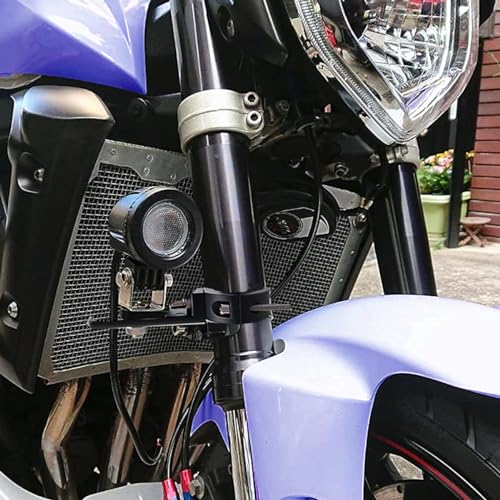 Motorcycle Spotlight Mount Brackets, Motorbike Tube Clamp Turn Signal Mounting Clamp Fog Light Holder for 1.5"-2.36" ATV UTV Roll Bar (2 Pcs)