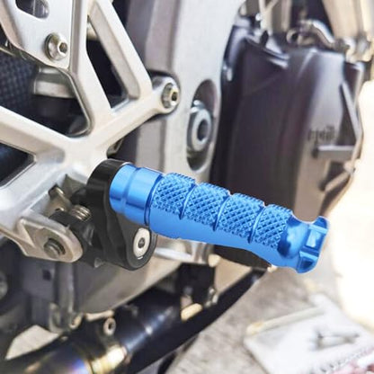 MCMOTOPARTS R-FIGHT Blue Front Footpegs 25mm Lowering Foot Pegs Compatible with ER-6F 2006-2008 06 07 08 - color: Blue, size: 1 inch Extension (25mm)