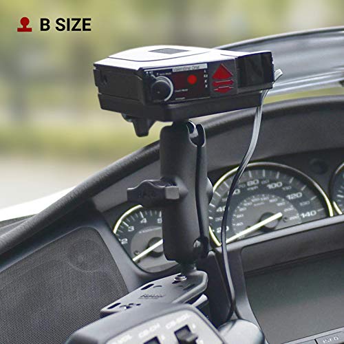 RAM Mounts Motorcycle Reservoir Cover Ball Base with Offset B Size 1" Ball, Brake/Clutch Mount Base RAM-B-346U