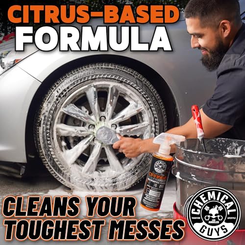 Chemical Guys Signature Series Orange Degreaser Spray - Heavy Duty All Purpose Cleaner for Engines, Tires, Undercarriages, Tools and More, Professional Strength, Breaks Down Grease, Oil & Grime, 16 oz - size: 16 Fl Oz (Pack of 1)