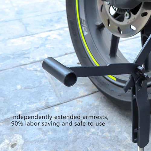 Rear Paddock Stand - Wheel Service Motorcycle Lift Stand, Adjustable Height Support Bracket | Non-Slip Wheel Lifter, Portable Maintenance Tool for Garage Use with All Motorcycle Models