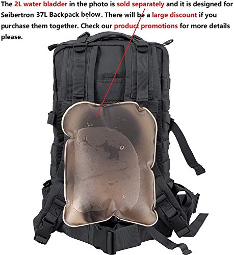 Seibertron Waterproof Large Capacity Molle Motorcycle Helmet Holder/Cycling Helmet Storage/Hiking Helmetcatch Bag/Backpack Also Fit Basketball Football Soccer Backpack Black - color: Black