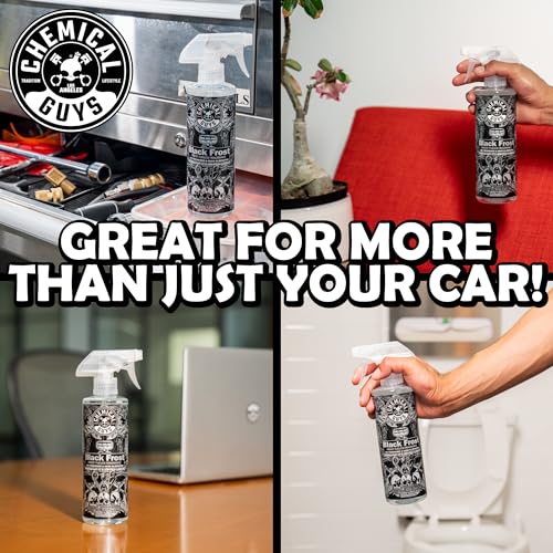 Chemical Guys Black Frost Air Premium Car Air Freshener Spray & Odor Eliminator - Crisp Masculine Scent Spray for Trucks, SUVs, RVs, and Motorcycles - Use in Home, Office, or Garage, 16 oz Bottle - size: 1 Count (Pack of 1)