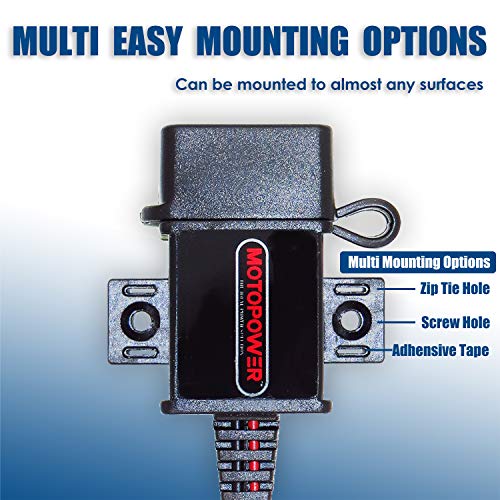 MOTOPOWER MP0609A 3.1Amp Motorcycle USB Port Kit SAE to USB Adapter On Motorcycle - color: Red, Black