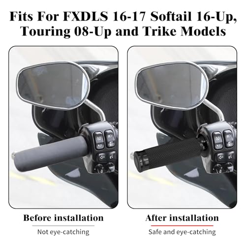 1" Electronic Throttle Defiance Handlebar Grips 25mm Hand Grips Fit for Harley Touring Street Glide Road King Road Glide Electra Glide - color: #2 Black