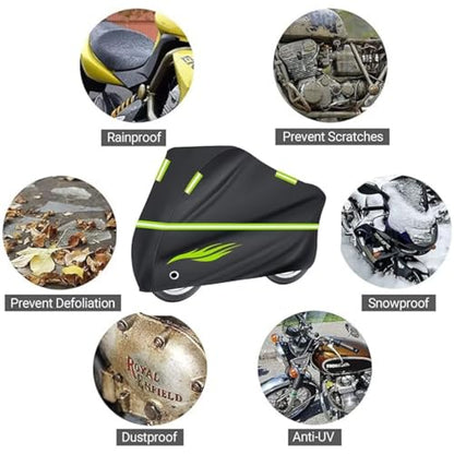 Motorcycle Cover Compatible with Harley Electra Glide Ultra Limited 2009-2015,All-weather outdoor waterproof protection with reflective strips, tear-resistant, sun and windproof(black) - size: Compatible with Electra Glide Ultra Limited 09-15