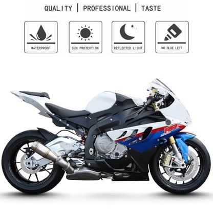 Awonderful Motorcycle S1000RR Fairing Decal Sticker for S1000RR 2009-2014 - Fairing Side Section Decal Sticker (Red) - color: Red