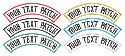 1pcs Top Patch Custom Embroidered Biker Patches, Personalized Embroidery Rocker Patch Rider Motorcycle Patches for Veterans Vest or Jacket (White) - color: White