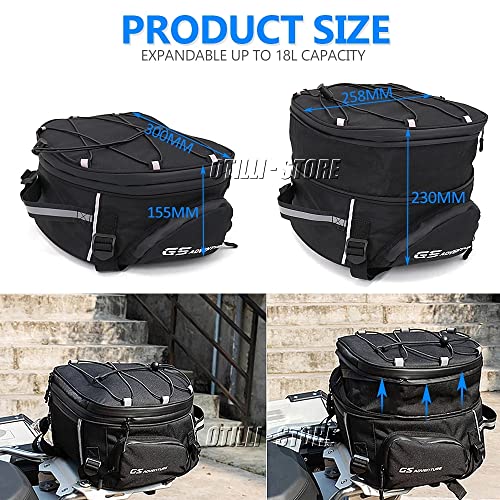 Universal Motorcycle Tail Bags Luggage Rack Top Cases Tailbag For BMW R1200GS R1250GS ADV/LC F700GS F750GS F800GS F850GS F650GS G310GS ADV F900XR 2022 waterproof bag