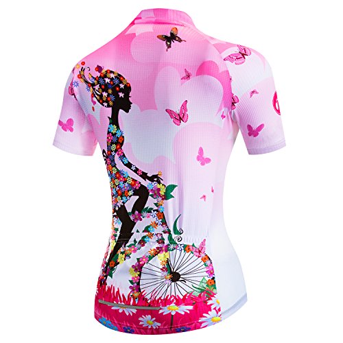 JPOJPO Womens Cycling Jersey,Bike Shirt Quick-Dry Breathable Reflective S-2XL Tops - color: Ccf2020, size: X-Large