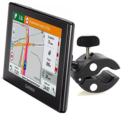 Heavy Duty Bike Motorcycle Clamp Mount Holder for Garmin DriveSmart 5 5LMT EX 50 51 51EX 55 55 55 60 60LMT 61 61 61 65 65LMT 7 7LMT 7LMT-S 70 70LMT 71 71EX GPS