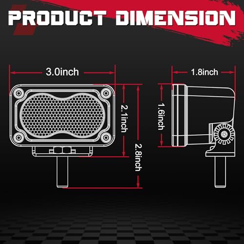 OFFROADTOWN 3 Inch LED Pods 40W Driving Light Bar Off Road Lights LED Cubes Fog Light Bumper Grille Backup Lights for Truck Pickup ATV UTV SUV Heavy Duty - color: 3inch_White Driving Combo Straight Line