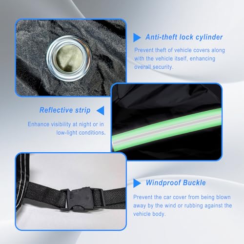 Motorcycle Cover with Lock Hole, Bike Cover Waterproof Outdoor, Rain Sun Dust Wind Proof All-Around Protection Bicycle Accessories for Dirt Cruiser Bikes Scooter Moped Electric Motorcycle (3XL) - size: 3XL