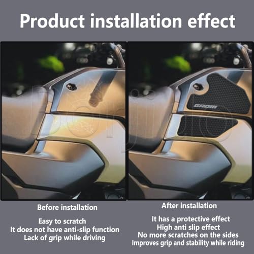 For GROM MSX125 GROM125 2024 2025 Accessories Tank Pad grom msx125 Tank Protector Gas Tank side Protectors Motorcycle Sticker Decal Knee Grip Traction Pads