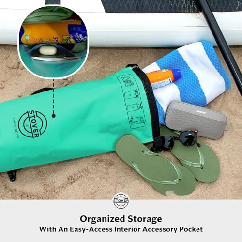 STOVER 5/10/25/30/40/55L Waterproof Dry Bag- Roll-Top Backpack w/Phone Case- Kayaking, Hiking, Camping, Boating- Men/Women - color: 10l Teal, size: 10L