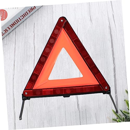 VALICLUD 1Pc Triangle Warning Sign Reflective Emergency Symbol for Vehicles Collapsible Design for Easy Essential Automotive Roadside Safety Kit