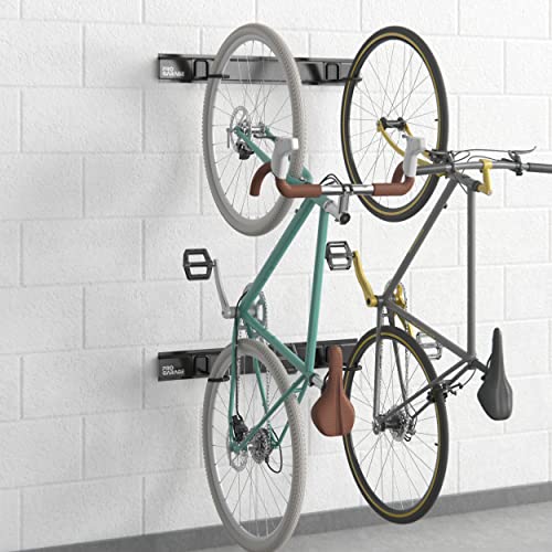ClosetMaid ProGarage Bike Rack Garage Storage Set, Helmet and Utility Hooks, Heavy Duty Wall Mount, 4 Bike Capacity, Black - style: Bike Rack