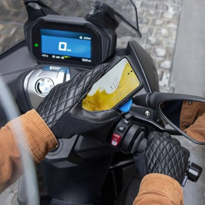 Quad Lock Mirror Motorcycle Phone Mount Kit with Vibration Dampener and MAG Universal Adaptor - size: Mirror Mount