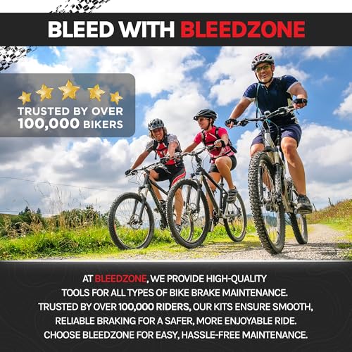 BleedZone Shimano Brake Bleed Kit with 60ml Mineral Oil- Hydraulic Brake Bleed Kit for Shimano Disc Brakes, Bike Brake Bleeder Kit, and Mineral Oil Brake Maintenance - style: with Road Adapter