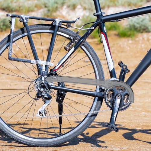 VOSAREA Bicycle Chain Cover Shell Replacement Mountain Bike Plastic Bike Chain Cover Metal Easy to Install Sturdy Guard Protector