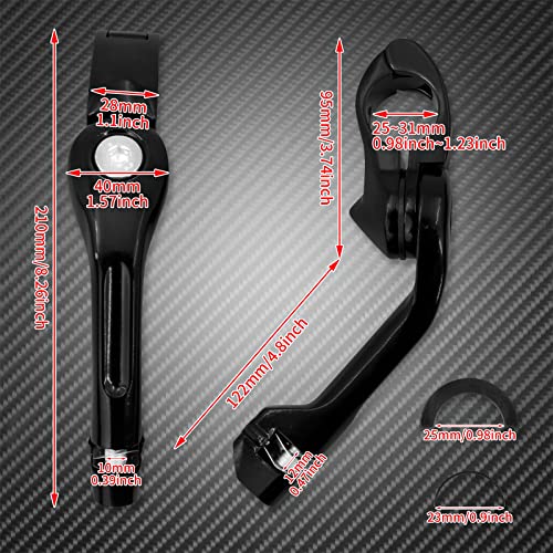 Motorcycle 32mm 1.25" Long Angle Highway Pegs Mount Kit Fits For Harley Touring Road King Street Glide Road Glide Electra Glide Softail Dyna Sportster XL 883 For 1-1/4" Engine Guards Black