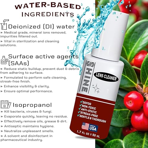 Shine Liquid Cleaner 1.7oz Spray Powered by SIBERIAN USA (1), Fabric Cloth, (1) Screwdriver for Camera, Devices, Eyewear Lenses 50ml - size: 1.7 Fl Oz Standard