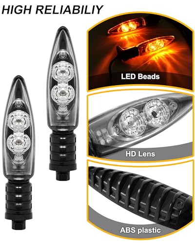LED Turn Signal Indicator Light for BMW R1200GS LC 2013-later, Amber Turn Signal for BMW F800GS F700GS F800R K1300R Accessories