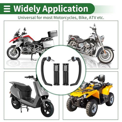 7/8" 22mm 15/16" 24mm Motorcycle Hand Grips Cover Kit Aluminum Alloy Handlebar Hand Grips Black 1 Set Diamond Pattern Side Checkered Diamond Pattern - color: Black