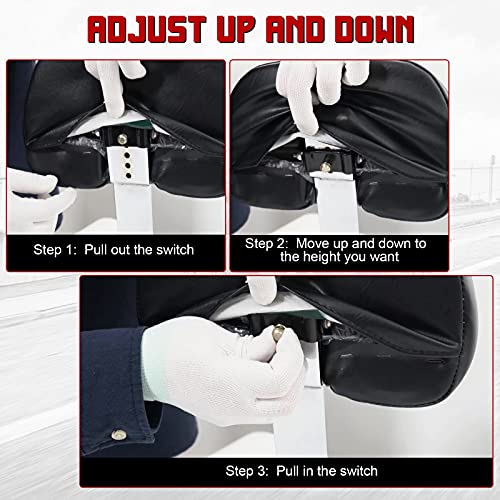 INNOGLOW Motorcycle Backrest - Detachable Driver Rider Backrest with Adjustable Black Back Rest Pad Fit for Harley Davidson Touring Electra Glide Road Glide Road King Street Glide CVO 2009-2020 - color: Style-3/Chrome Arm